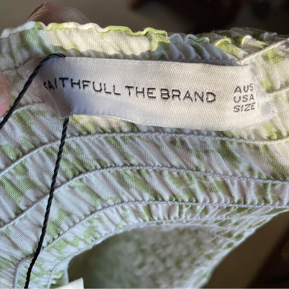 Faithfull The Brand Lou Lou Mini Dress size 8 - Picture 10 of 16